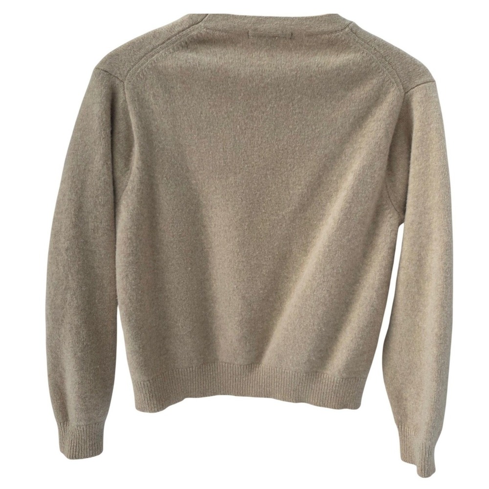 UNIQLO Comptoir Lightweight Lambswool Sweater Beige Women's M French Girl Style - Picture 5 of 7